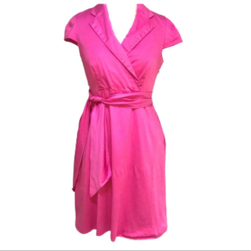 SPENSE HOT PINK VINTAGE DRESS HOLLYWOOD GLAM size6